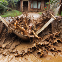 Bobographer: Mudslide--The Movie--scene seven--Backyard Mayhem