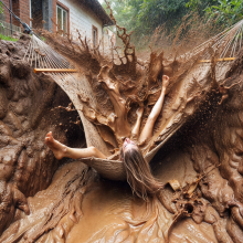 Bobographer: Mudslide--The Movie--scene seven--Backyard Mayhem