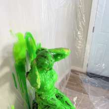 Miss Nicole: Anastasia Maye Slimed in Satin Panties and Leather Pants