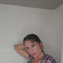 truckandballcaplovingal: Angel in Shower Wearing Plaid and Jeans