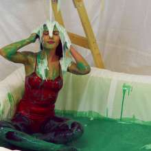 HotWamHD: Antonia's Gunge Yoga Leotard Try-on now in UMD store!