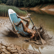Bobographer: Mudslide--The Movie--scene five--End of Mud Lake