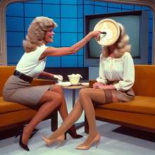 Sir Sloppy: Blonde Talk show host gone wild!