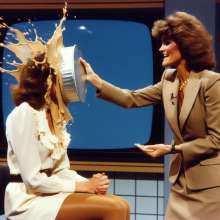 Sir Sloppy: Brunette Talk show host