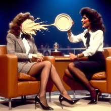 Sir Sloppy: Brunette Talk show host