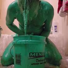 Dbolt87: D-Bolt Paints Himself Green