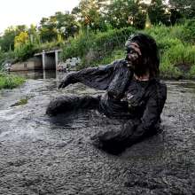 Jayce: Deep Sinking-"Tar" Mud+Peat in Public!  W/ Tannerqs!