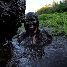 Jayce: Deep Sinking-"Tar" Mud+Peat in Public!  W/ Tannerqs!