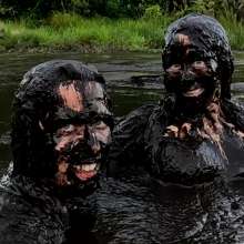 Jayce: Deep Sinking-"Tar" Mud+Peat in Public!  W/ Tannerqs!
