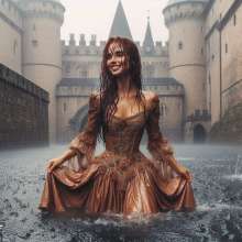 Wetmaxiskirts: Mediaeval Princesses Indulge Their Fantasies (Wetlook)