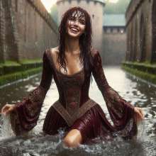 Wetmaxiskirts: Mediaeval Princesses Indulge Their Fantasies (Wetlook)