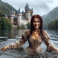 Wetmaxiskirts: Mediaeval Princesses Indulge Their Fantasies (Wetlook)