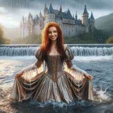 Wetmaxiskirts: Mediaeval Princesses Indulge Their Fantasies (Wetlook)