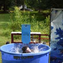 JD and Messy Andi: Cheerleader Dunked!