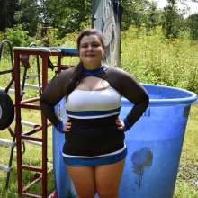 JD and Messy Andi: Cheerleader Dunked!