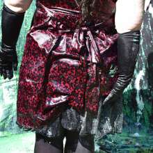 JD and Messy Andi: Satin Dress Mess!