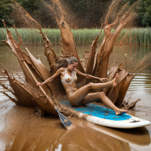 Bobographer: Mudslide--The Movie--scene five--End of Mud Lake
