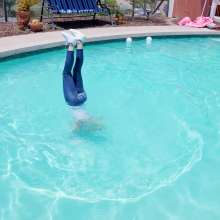 Custom Fetish Shoots: Harley Get Clothes Wet in the Pool
