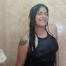 Hikari-Studio-Wam: Hikari with Mini Skirt in the Shower