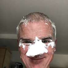 sewersyd: How much shaving foam can you get to stick to your nose?