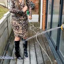 KinkyCousins: Jealous Girlfriend Trashes Luci's Expensive Dress and Boots