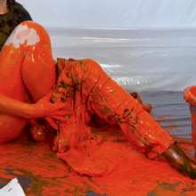 Larzstord: Mia Brooks Plays in Paint