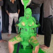 RevSlymsford: Milf Dani's Ma Covered In Slime and Wanks To Climax