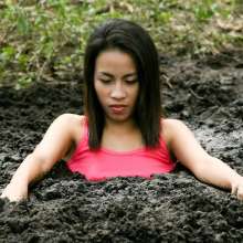 dlodoski: Ashley Exploring a Peat Pit--Photos