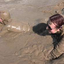 DungeonMasterOne: Mud Bath in PVC and Pleather for Susie and Honeysuckle!