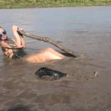 DungeonMasterOne: Mud Bath in PVC and Pleather for Susie and Honeysuckle!