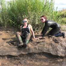 DungeonMasterOne: Mud Bath in PVC and Pleather for Susie and Honeysuckle!