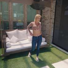 WetlookFashion: Natasha Gets Wet in a Casual Jeans Outfit
