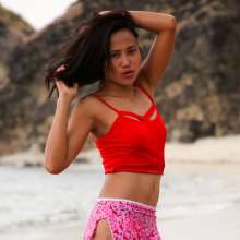 Owen: Nina in a Sexy Outfit at the Beach--Photos