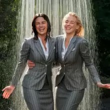 soakher: The office ladies and the outdoor shower