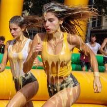 schneider: Messy Ninja Warrior Assault Course