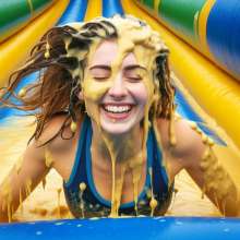 schneider: Messy Ninja Warrior Assault Course