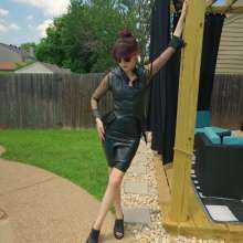 WetlookFashion: Petra Gets Wet in Latex and Leather