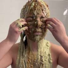 Slimed Models: Regan Slimed With a New Gross Slime Recipe, Naked!