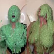 Slimed Models: Scarlett's Step Mom Gets Topless, and They Both Get Slimed!