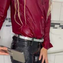 Tight and Wet Clothes: Selfie Jeans Shower