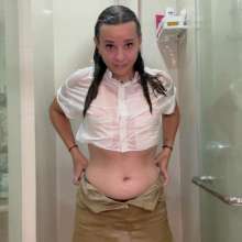 WetPlace: Stunning Anny Shower In Cream Skirts