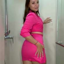 WetPlace: Stunning Anny Shower In Pink Skirt