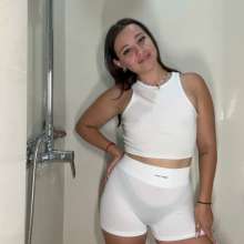 WetPlace: Stunning Anny Shower In White Clothes
