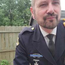 zave66: Uniform Dress Blues in the Pool