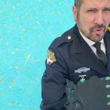 zave66: Uniform Dress Blues in the Pool