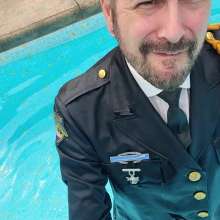 zave66: Uniform Dress Blues in the Pool