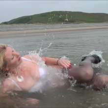 custardcouple: Wet Suit After Work 2