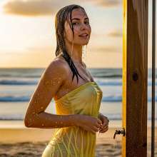 Sleazoid44: Beach Showers!