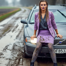 MBaerchen: car breakdown in the rain