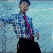 WETColours: Jack Super Wet in Shirt and Tie with Black Adidas Pants